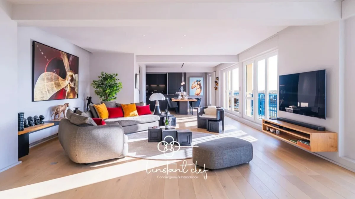 Appartement moderne mit à disposition via notre conciergerie L’Instant Clef.