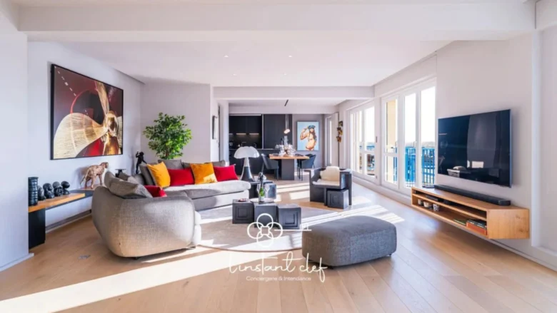 Appartement moderne mit à disposition via notre conciergerie L’Instant Clef.
